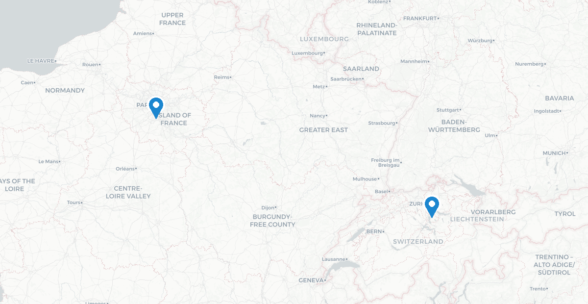 Trip preview map